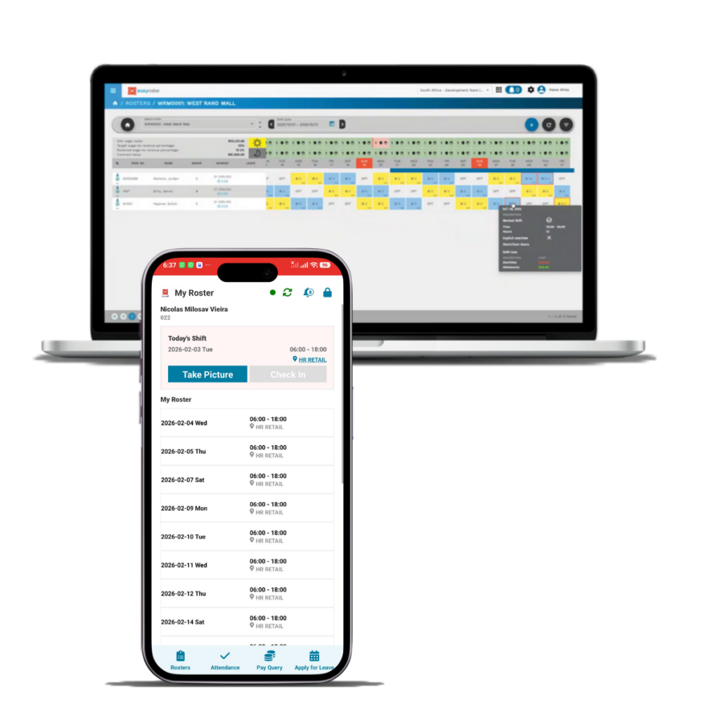 Laptop and Mobile with New Mobile UI